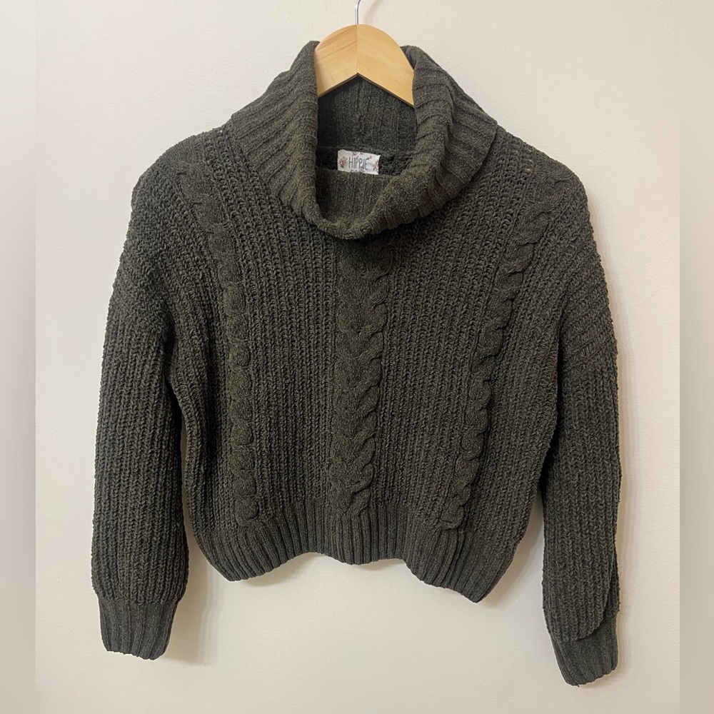 Cozy Cropped Chenille Sweater